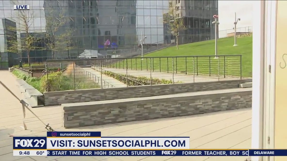 Sunset social is one of Philadelphia's most unique rooftop bars